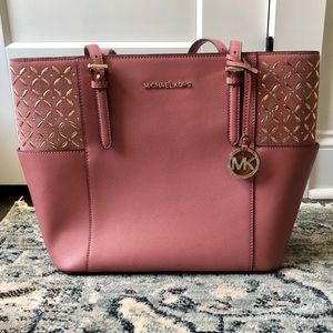 Michael Kors Pink Studded Shoulder Bag